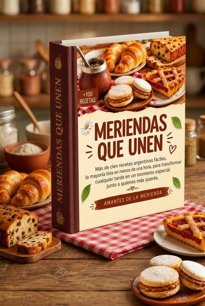 Meriendas que Unen | + 100 recetas + 3 Bonus de Regalo